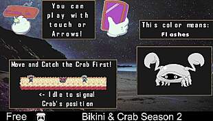 Bikini & Crab Season 2 Striptease With Clothes Ripped In Anime Game