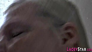 Showering British Milf Teases with Cock Sucking