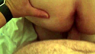 This bbw gets pounded doggy style by young teen in pov