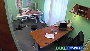 Fakehospital Naughty Blonde Nurse Seduces Doctor in Exam