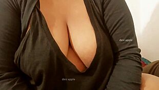 i got big tits and showed my boobs to my bro, but it was just teasing