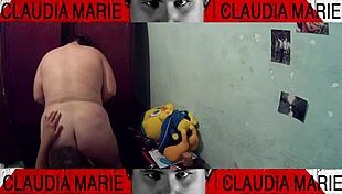 i ate her fat pussy, then pounded her curvy ass against the closet, dominating the horny pig