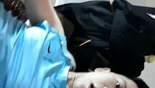 Gay guy with small long cock surprises in play 😏