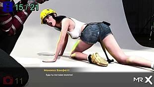 Girlfriend HELPS with MAN in 3D Hentai Game!