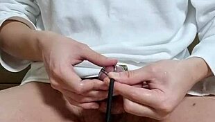 Hey Korslaveman, how’s it feel wearing that chastity belt while messing with urethra toys to cum?