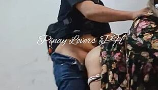 teen fucking in mall fire exit almost caught!