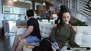 Petite Stepsis Sucks Stepbro's Big Cock