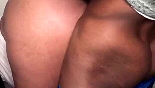 Bbc Strokes Ebony Babe Bent Over, Monster Cock Backshots Lead to Creampie