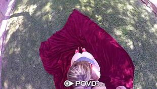 Povd Naughty Blonde Anya Olsen Performs Pov Deepthroat Blowjob With Hardcore Cumshot