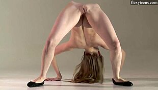Sofia zhiraf's acrobatic skills on display in the nude