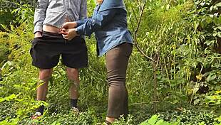 Gentle Hands of Stepmother Touching on Public Street