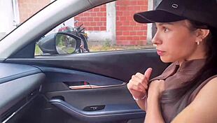 Young Colombian teen gets creampied outdoors