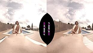 Young latina nympho wants outdoor sex in pool 😍