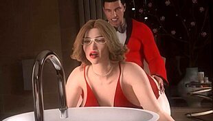 horny men fuck trans woman so hard she braces herself