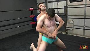 Erotic gay fight 2 ends in domination.