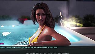 Sweet Sam, wanna kiss in this 3D wife game?