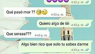 Hot WhatsApp Chat Leads To Brunette Latina Teen Fucking Big Cock In Office