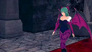 Morrigan hates first then fucks full in halloween sheer fantasy