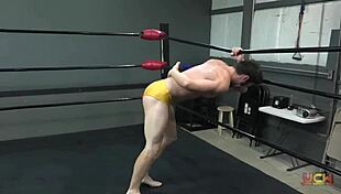 Erotic gay fight 2 ends in domination.