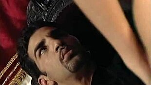 Hey, check out these hot porn chicks in a retro MMF threesome with Olga!