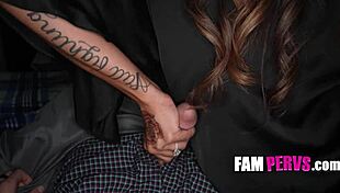 Stepson wanks until off 😏