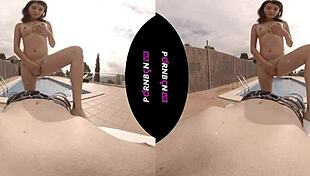 Young latina nympho wants outdoor sex in pool 😍