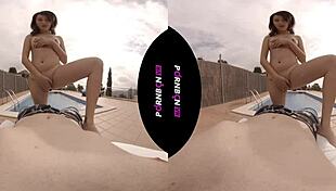 Young latina nympho wants outdoor sex in pool 😍