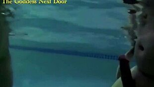 Intriguing gagging scene with Cleo and Annie Knight underwater