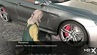 Pine Falls Mechanic Excitedly Fixes Vintage Car In Cartoon Game