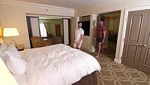 Muscle stud spreads bff's ass wide for his monster cock