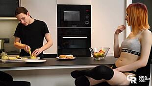 naughty teen elin flame rims boyfriend and gets pounded hard