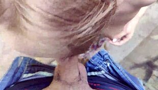 hey, check out this public blowjob from a beautiful girl in dress