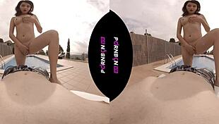 Young latina nympho wants outdoor sex in pool 😍