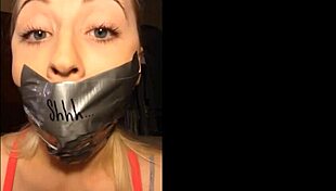 Gagged Little Secret In Homemade Bondage Sex Tape