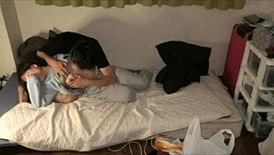 Japanese Girl Touches My Cock When She Stays Over, Leading To Intense Sex