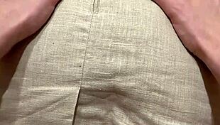 I fuck hot mother's boss upskirt and creampie her sexy ass