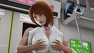 want to see ochako fucked in the metro?