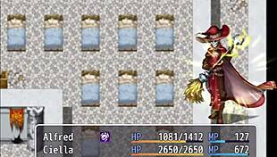 I watched the prince's friend doing something under the pervert's table in this hentai with ciella and luciella part eight