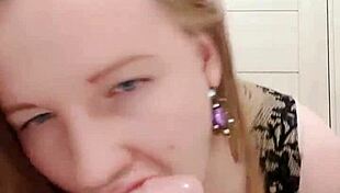 Milf In Dress Uses Dildo In Restroom