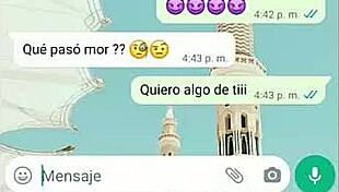 Hot WhatsApp Chat Leads To Brunette Latina Teen Fucking Big Cock In Office