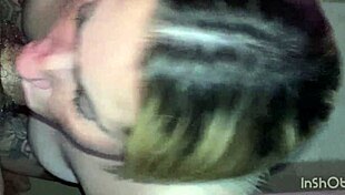 latina girlfriend turns slutty sucking black cock deep in homemade scene