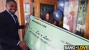 sara luvv handles two huge cocks from ricky and charlie 😍