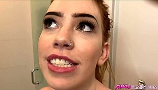 stepbro fucking blonde teen caught