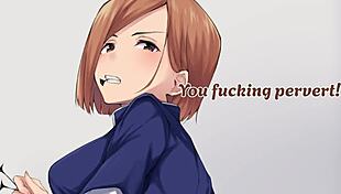 Nobara blackmails you into femdom submission with CBT and humiliation