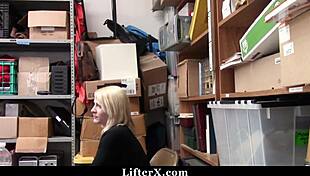 teen caught stealing pays officer with pussy in garage