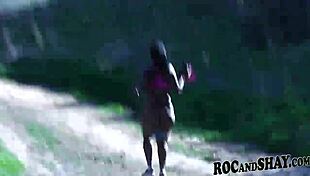 amateur ebony couple banging hard on malibu fuck trip