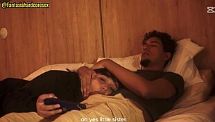 Watching anime with my stepsister, I deepthroated her chubby mouth 😏