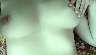 Close up solo masturbation with big natural tits