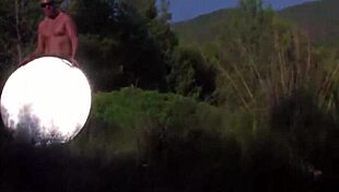 Crazy Peach's ass pounded by monster cock outdoors