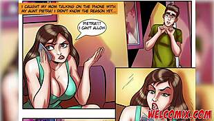 Two crazy milfs in bed swapping with nerd stallion in hentai style